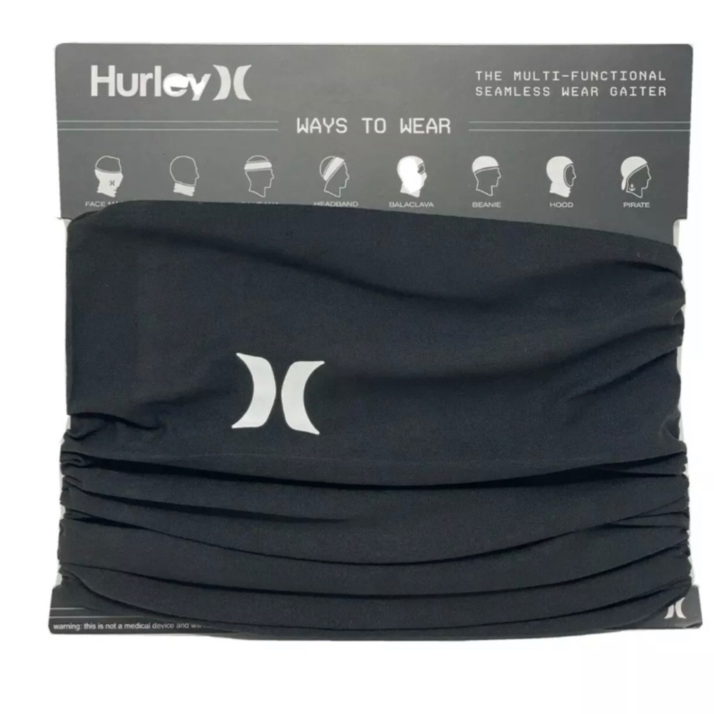 Hurley Lightweight Neck Gaiter Face Mask One Size